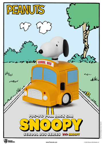 PBC-017 Snoopy School Bus Series Pull Back Car Blind Box Set(6pcs)